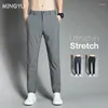 Herenbroeken Merk Kleding Summer Stretch Casual Men Dun Business Straight Classic Sports Jogging Nylon Trousers Male plus Maat 28-40