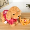 Electricrc Animals 120 Songs Ancient Poetry Pet Music Plush Toy Dog Walking Smart Machine Leash Children Gift Birthday 230814