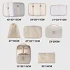 Duffel Bags 8Pcsset Large Capacity Luggage Storage Bags For Packing Cube Clothes Underwear Cosmetic Travel Organizer Bag Toiletries Pouch 230812