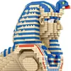 Blokken 2732 % Wereldarchitectuur Farao Desert Monster Mini Diamond Blocks Bouw speelgoed voor kinderen speelgoedgeschenk R230814