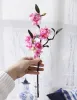 새로운 20pcs 인공 가짜 벚꽃 꽃 실크 꽃 신부 수국 정원 장식 파티 파티 웨딩 장식