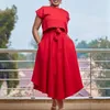 Plus -Size -Kleider zweiteilig Kleid mit festem Hemd Top Lose Luxus Party koreanischer Stil Casual Outfit 2023 Sommer weibliche passende Sets