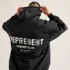 Erkek Hoodies Temsilcilik Sweatshirts Erkek Hoodies Sweatshirts Mektup Baskı Kapşonlu Uzun Kollu Giyin Üst 347