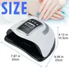 Nail Dryers 66LEDs Dryer UV LED Lamp For Nails Drying All Gel Polish With Motion Sensing Professional Manicure Pedicure Salon Tool 230814