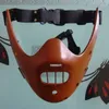 Party maskeert de stilte van de lamjarieren Hannibal Mask Cosplay Props Make Up Horror Demon Killer 230814