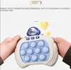 Electronic Light Up Bubble Puzzle push Game Handheld Quick Game Console Electric Machine Toy Fidget Toy For Children Kid hot sale