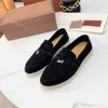 Designer kleding schoenen mannen slippers dames schoenen zachte kasjmier loafers klassieke stijl slip op suede lederen schoen platte slipper mode canvas sandalen