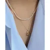 Chains SHANICE Korean Version Design Feels Niche Irregular Baroque Freshwater Pearl Texture S925 Sterling Silver Necklace
