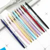 Ballpoint Pens 50pcs Rose Gold Pen Slim Mentallic Roller убирает легкий весл хороший подарок свадебный офис Студенты учителя 230814