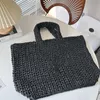 2024 Été Tissage Paille Petit Raphias Fourre-Tout Triangle Sacs De Plage Luxe Bandoulière Voyage Shopping Bagages Pochettes Femmes Hommes Sac À Main Designer Sac À Bandoulière 2023