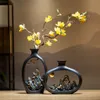 Vases Créativité Style Japonais Feng Shui Vase Vase Office salon Décoration de bureau Vases pour accessoires de décoration intérieure Gift 230812