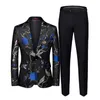 Costumes masculins Blazers Luxury Brand Tuxedo 2 Pieds Men de mariage Blazer et pantalon Slim Fit Men's's Sost de grande taille S-6XL Jaquetapantalones 230812