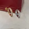 Hombres diseñadores de anillos de lujo para mujeres anillo de amor de tornillo leisure pareja de bodas bague plateado oro rosa color rosa color anillos de diamantes formal zb019 e23