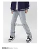 Męskie dżinsy USA Goic Retro styl 2023 Autumn Spring Men's Streetwear deskorolka Hip Hop Punk Moto Bike Dżinsy proste dżinsy J230814