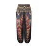 Trousers 2023 Summer Girls Leggings Kids Pants Boho Flower Totem Print Children Yoga Loose Hippy Baby Casual Beach Wear Clothing 230812