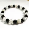 Charm Armband Ruberthen 8 mm Rutilated Quartz Mix Armband Womens Natural Gemstone Yinyang Chakra Wrist Jewelry 230814