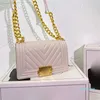 2023-Flap Shoulder Bag Luxury Designer Bag Women High Quality Crossbody Silver Chain Classic Small Handbag Popular