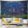 Tapisserier Big Tapestry Natural Forest Castle and Fairy Tale Wall Hanging Hippie Wall Hanging Wall Tapelestries R230812