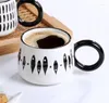 Mokken American Coffee Mug Cup voor kopjes en kerstcadeau drinkware keramisch aardewerk ongebruikelijke thee