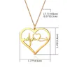 Ketten Boniskiss 2023 einfache Frauen Herzmuster Halsketten Silber Farbe Edelstahl Anhänger Schönheit Schmuck Geschenk für Mädchen Bijoux