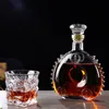 Bar Tool Retro Red Wine Bottle Champagne Glass Whisky Decanter Water Jug Cocktail gieter Airator voor Family Transparant Spirits Cup 230814