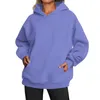 Gym kleding dames oversized sweatshirts fleece hoodies lange mouw volledige lengte voor vrouwen lichtgewicht rits omhoog