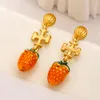 Diseñador de aretes de joyería para mujer, joyería de acero inoxidable, aretes de titanio orecchini schmuck, joyería para mujer tory, aretes vivvienne westwood para hombre medusa