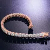 Ожерелье бриллиантовое теннисное ожерелье украшения 3 мм 4 мм 5 мм стерлингового серебряного серебра VVS Moissanite Diamond Cluster Tennis Mens Mens и женские ожерелья Бесплатная доставка