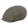 2023 New Beret Hat Men Winter Autumn Warm Golf Sports Hats Peaked Painter Caps