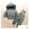 Casaco para crianças roupas crianças casaco para baixo menino menino peles com capuz parkas addbibs roupas de macacão roupas de neves de inverno entrega dhcmw