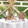 その他のイベントパーティー用品ドロップゲストブックハートシェイプ透明な結婚式のゲストブック装飾ゲストオルタナティブ木製ハート型ゲストドロップボックス230812