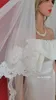Bridal Veils Real POS Twee-laags Elegant Lace Wedding Veil 2 meter lang met Comb Accessoires MM