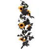 Dekorative Blumen Rebe anheigender Festival Simulation Blume Sonnenblume schmücken Dekoration künstliche Garland Heim falsch