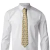 Bow Ties Mens Tie Slim Skinny Yellow Terrazyo Illustratie Ntraligheid Fashion Free Style Men Feest bruiloft