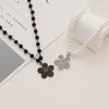 Pendant Necklaces Rhinestone Sun Flower Necklace Stainless Steel Pearl For Men Korean Fashion Punk Cool Jewelry