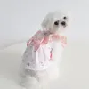 Vêtements classiques pour chiens, robes d'été pour animaux de compagnie, jupe à manches papillon, chat York Bichon caniche maltais doux, robe pour chiot