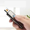 Nieuwste plastic USB oplaadbare elektronische lichter geschenkpakket elektrische sigaret sigaretten roken tabak winddichte aanstekers 5 kleuren kiezen