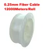 0 25 mm de diamètre 12000m Roll PMMA Fiber optique Câble Extrémité Glow pour la décoration LED LED FIBRES FIBRES 210M