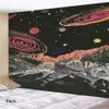 Tapestries Galaxy Planet Landschap Tapijtwand Hangen voor slaapkamer Woonkamer Hall Wall Painting Tapestry 95x73cm Gothic Home Decor R230812