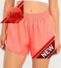 Neue Mode Lulus Yoga-Shorts Damen Yoga-Outfits Hohe Taille Shorts Übung Kurze Hosen Fitnessbekleidung Mädchen Laufen Aktiv-Shorts ElaESS