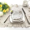 Table Napkin 2pcs 30cm X 45cm Linen Napkins Placemat Serviettes De Mariage Wedding Party Supply Birthday Banquet Decor