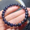 Strand Natural Cordierite Armband Crystal Armband Round Bead Stretch Healing Gemstone Birthday Present 1st 8mm