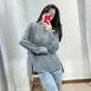 Women's Sweaters Lazy Oaf Grey Color Loose Casual Women Pullovers Sweater Knitted Buttons Streetwear Hip Hop Lady Warm Tops Clothing Jumpers