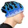 Boinas Blue Fire Racing Flames Beanie Cap Unissex Winter Harm Bonnet Homme Tornando chapéus Hip Hop Skullies Feins Caps