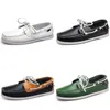 Men Shoes Casual Designer tênis preto branco verde vermelho azul de couro confortável correndo treinadores esportivos ao ar livre tamanho 40-45