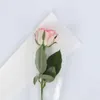 Wrap regalo 50pcs da 45 cm fiorista borse da imballaggio floreale in plastica singoli sacchetti di rosa fiori di carta sacca per rose di San Valentino R230814