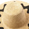 Cappelli larghi brim x376 retrò top piatto ondulato cappello da sole con cappello da sole Summer per donne Panama Beach