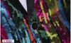 Men s Suits Blazers Shiny Rainbow Sequin Shawl Collar Suit Jacket Men Bling Glitter Nightclub Prom Blazer Male Stage Clothes for Singers 2XL 230814