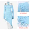 Vestidos casuais Avrilyaan Halter Flor Pleat Backless Dress para mulheres 2023 ELEGANTE ETAYBOM BodyCon Midi Summer Vestido