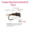 Betar lockar bimoo 6st #16 Barbed Tungsten Bead Head Jig Nymph Fly Pheasant Tail Fast Sinking Wet Euro Nymph Fly Trout Fishing Lures Baits 230812